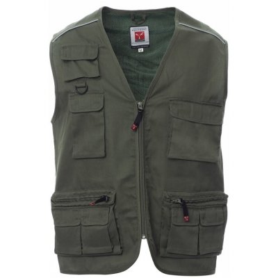 Payper Lehká pracovní vesta POCKET vojenská zelená – Sleviste.cz