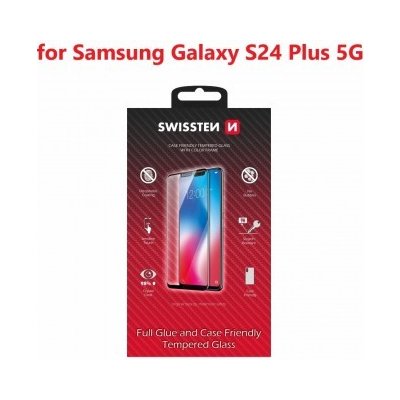 SWISSTEN FULL GLUE, COLOR FRAME, CASE FRIENDLY PRO SAMSUNG S918 GALAXY S24 ULTRA 5G ČERNÉ 8595217485648 – Zboží Živě