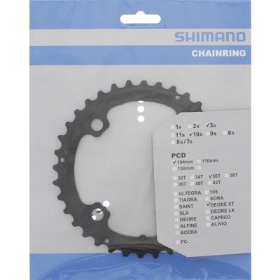 Převodník Shimano 36 zubů FC-T781 T780 T8000 T671 M670 XT – Zboží Dáma