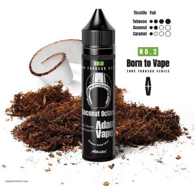 Adams vape Coconut Octane Born to Vape Shake & Vape 10 ml – Zbozi.Blesk.cz