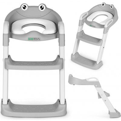 Ecotoys Toaletní sedátko pro děti se schůdky a žebříkem modré – Zboží Dáma