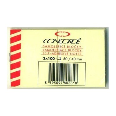 Bloček samolepicí 40x50 mm 2 ks Concorde – Hledejceny.cz