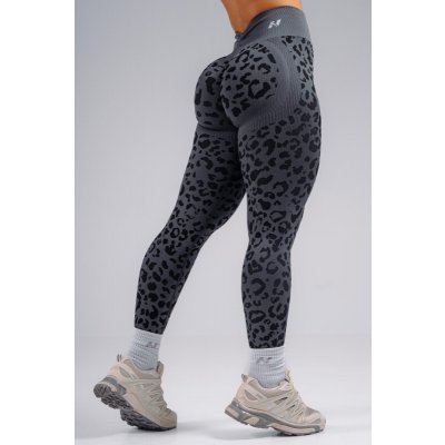 NEBBIA Kompresní push-up legíny s leopardím vzorem PRIMAL černé – Zboží Dáma