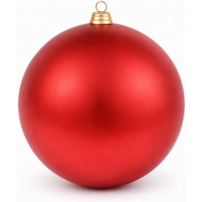 DECOLED Velká vánoční ozdoba 30 cm plastová koule červená matná – Hledejceny.cz