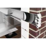 Faber E-Jal Col 150 - stěnová příruba s Thermoboxem a venkovní nerezovou žaluzií – Hledejceny.cz