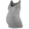Těhotenské a kojící tričko Jožánek Jolana těhotenský topík šedý melír