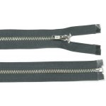 WICO Kovový zip no.3 rozepínací 50cm tmavě šedý (stříbrné zoubky) – Hledejceny.cz