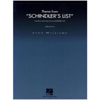Theme from Schindlers List Cello and Piano Williams John – Zboží Dáma