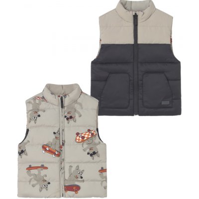 Mayoral chlapecká oboustranná vesta béžová, šedá – Hledejceny.cz