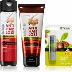 Dr. Santé Anti Hair Loss Dr. Santé Anti Hair Loss kondicionér pro podporu růstu vlasů 200 ml + Dr. Santé Shea Butter balzám na rty 3.6 g + Dr. Santé Anti Hair Loss šampon pro podporu růstu vlasů 250 m – Sleviste.cz