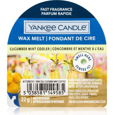 Yankee Candle Cucumbert Mint Cooler vonný vosk do aromalampy 22 g – Zbozi.Blesk.cz