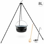 Perfect Home Kotlík s trojnožkou, vařečkou, naběračkou, 8L, 4ks, Set-94 – Zboží Dáma