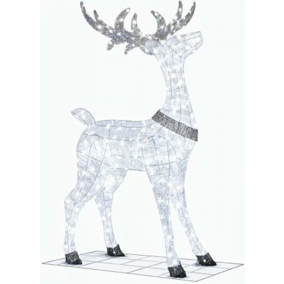 DecoLED LED světelný jelen 150 cm 161 ledově bílých diod s Flash efektem – Hledejceny.cz