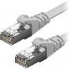 síťový kabel AlzaPower APW-CBP6FF0030Y Patch CAT6, FTP,, Flat, 3m, šedý