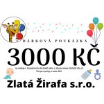 Zlatá Žirafa Dárková poukázka - 3000Kč – Zboží Dáma
