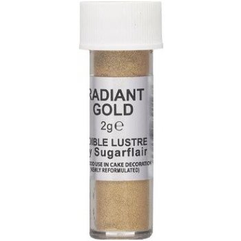 Sugarflair Jedlá prachová barva s perletí Radiant Gold 2 g