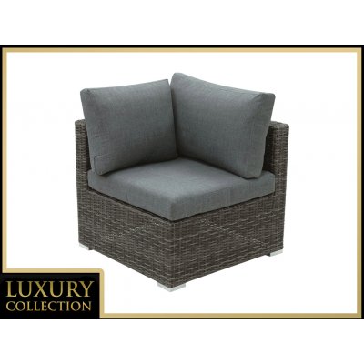 DEOKORK Ratanový rohový díl MALIBU (šedá) – Zboží Dáma