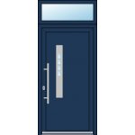 OknaDvereNaMiru.cz Vchodové dveře INOX 1423 + Nadsvětlík 90 x 220 cm – Hledejceny.cz