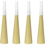 Folat Trumpetky zlaté glitrové 4ks – Zboží Dáma