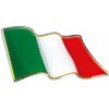Italská vlajka zvlněná 3D samolepka 78 x 40mm