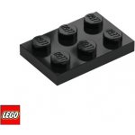 LEGO® 3021 Podložka 2x3 Černá – Zboží Dáma