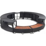 Shumee Obruba k vířivce polyratanová černá – Hledejceny.cz