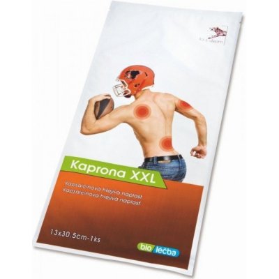 Kaprona Prohřívací náplast s kapsaicinem XXL 13x30,5 cm – Sleviste.cz