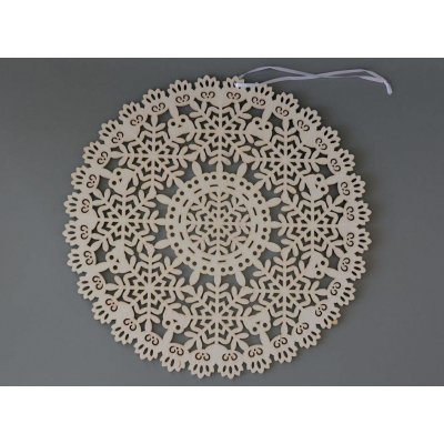 Dřevěný závěs / dekorace - Mandala VELKÁ – Hledejceny.cz