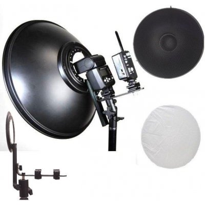 Beauty Dish 42cm s voštinou pro systémové blesky, stříbrný – Zbozi.Blesk.cz