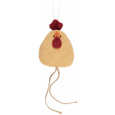 IB LAURSEN Závěsná velikonoční dekorace Hen long Legs Modrá, béžová barva, textil – Zboží Dáma