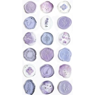 Galeria Papieru Dekorativní samolepicí pečetě - světle fialové, 18 ks – Sleviste.cz