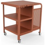 ZiiPa Servírovací vozík Desserte Pantana Terracota 87 x 50,8 x 73,2 cm – Zboží Dáma