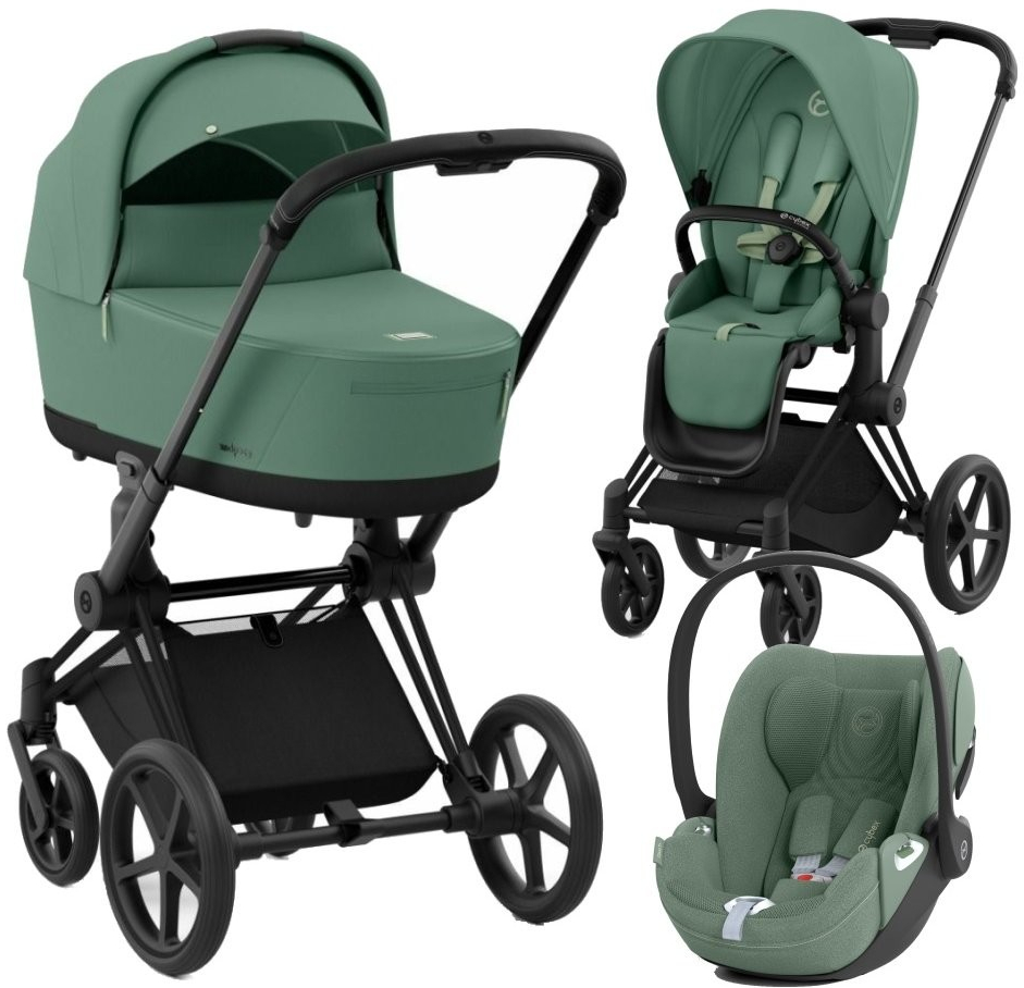 CYBEX Rám Priam 4.0 Seat Pack Lux Carry Cot + Cloud T i-Size Plus 2024 Leaf Green