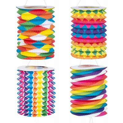 Boland Sada 12 strakatých lamponů válců – Zboží Dáma