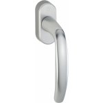 Hoppe Okenní klika Atlanta secustic F1 stříbrná /N10A, 7/32-42mm, M5x45 + M5x50, 45° – Zboží Mobilmania