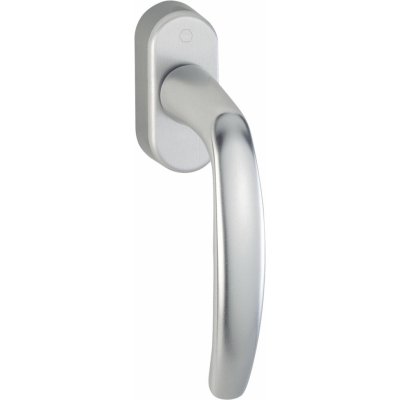 Hoppe Okenní klika Atlanta secustic F1 stříbrná /N10A, 7/32-42mm, M5x45 + M5x50, 45° – Zboží Mobilmania