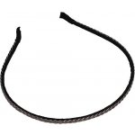 Kovová čelenka cop - kouřová – Zboží Dáma