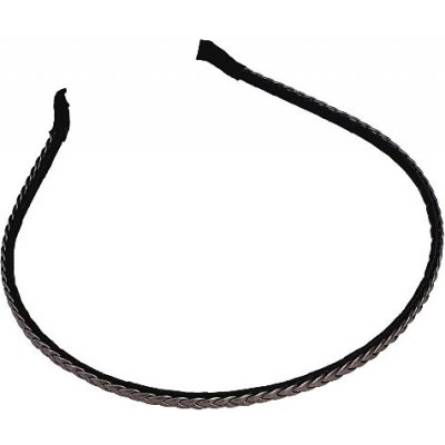 Kovová čelenka cop - kouřová – Zboží Dáma