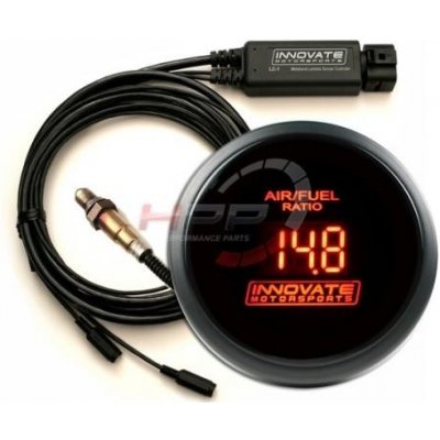 Přídavný budík Innovate Motorsports DB + LC-2 O2 kontrolér - wideband kit (širokopásmová lambda sonda) - červený – Zboží Mobilmania