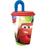 Storline kelímek plastový s brčkem a víčkem Auta Disney 430 ml ST22930 – Sleviste.cz