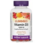 Webber Naturals Vitamin D3 1000 IU Gummies 90 želé tablet – Hledejceny.cz