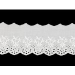 Bavlněná madeira - štykování šíře 80 mm Varianta: 1 bílá, Balení: 13.5 m – Zboží Dáma