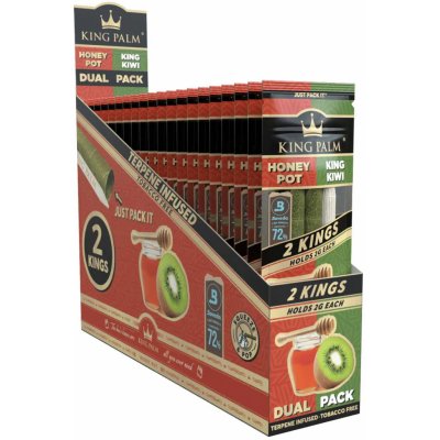 King Palm Dual Pack palmový blunt Honey & Kiwi 2 ks – Zboží Dáma