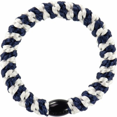 KKNEKKI Gumička do vlasů Kknekki White / Navy Stripe, modrá barva, textil – Zboží Mobilmania