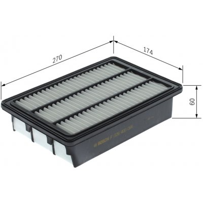 Vzduchový filtr BOSCH F 026 400 091 (F026400091) – Hledejceny.cz