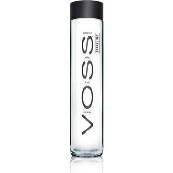 Voss perlivá 375ml SKLO BLACK EDITION