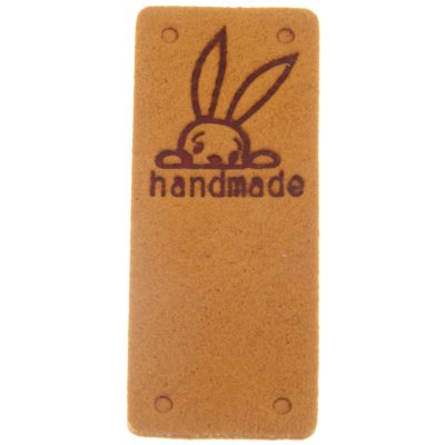 Nášivka HAND MADE králík 50x20mm Varianta: okrová – Hledejceny.cz
