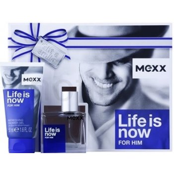 Mexx Life Is Now Him EDT 30 ml + sprchový gel 50 ml dárková sada