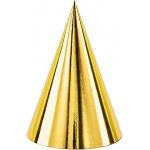 PartyDeco Čepičky zlaté s hvězdičkami 6ks 16 cm – Sleviste.cz