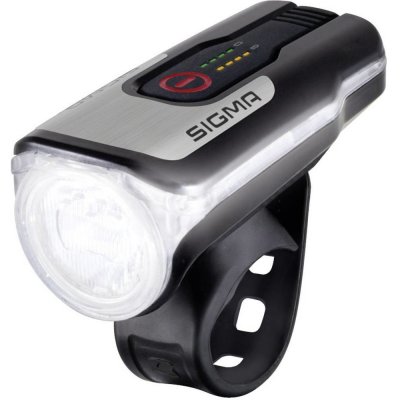 Sigma sada světlometů na kolo AURA 80 LED napájeno akumulátorem černá